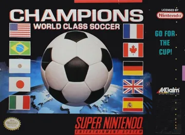 Champions - World Class Soccer (USA) (En,Fr,De,Es) box cover front